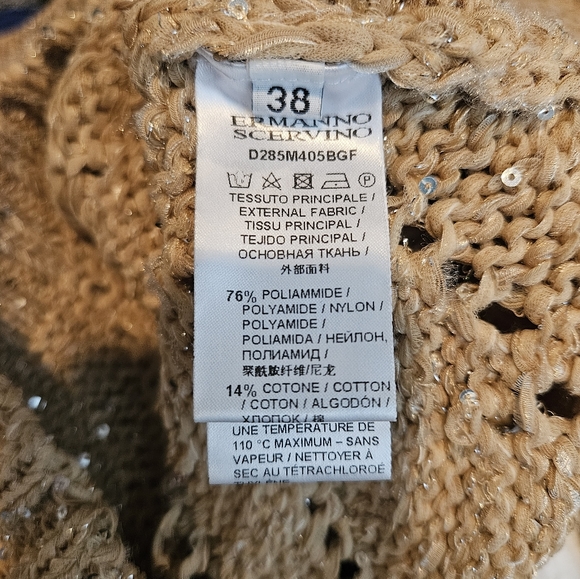 ⭐️ Ermanno Scervino sequin shimmer sweater size 38 US small - Picture 10 of 10